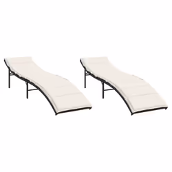 VidaXL 3277301, Salone, Seduta imbottita, Rattan sintetico, Acciaio, Crema, Bianco, 110 kg, 550 mm