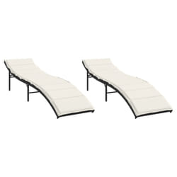 VidaXL 3277301 sedia da esterno Salone Seduta imbottita Rattan sintetico, Acciaio Crema, Bianco