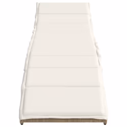VidaXL 3277304 sedia da esterno Terrazzo Seduta imbottita Rattan sintetico, Acciaio Crema, Bianco - Vista aggiuntiva 4