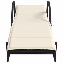 VidaXL 3277307 sedia da esterno Salone Seduta imbottita Rattan sintetico, Acciaio Crema, Bianco - Vista aggiuntiva 4