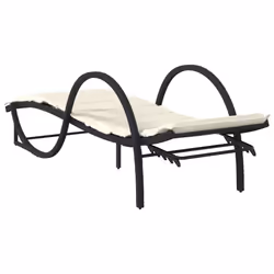 VidaXL 3277307 sedia da esterno Salone Seduta imbottita Rattan sintetico, Acciaio Crema, Bianco - Vista aggiuntiva 6