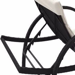 VidaXL 3277307 sedia da esterno Salone Seduta imbottita Rattan sintetico, Acciaio Crema, Bianco - Vista aggiuntiva 8