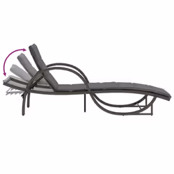 VidaXL 3277309 sedia da esterno Salone Seduta imbottita Rattan sintetico, Acciaio Grigio - Vista aggiuntiva 7
