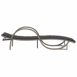VidaXL 3277312 sedia da esterno Salone Seduta imbottita Rattan sintetico, Acciaio Grigio - Vista aggiuntiva 5