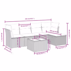 VidaXL 3263135 set mobili da esterno - Vista aggiuntiva 4