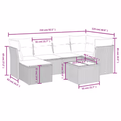 VidaXL 3263172 set mobili da esterno - Vista aggiuntiva 4