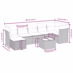 VidaXL 3263191 set mobili da esterno