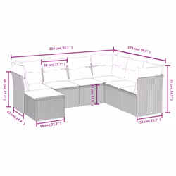 VidaXL 3263224 set mobili da esterno - Vista aggiuntiva 4
