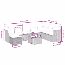 VidaXL 3263275 set mobili da esterno
