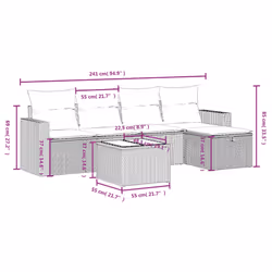 VidaXL 3263461 set mobili da esterno