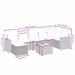 VidaXL 3263505 set mobili da esterno - Vista aggiuntiva 4