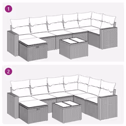 VidaXL 3263508 set mobili da esterno - Vista aggiuntiva 8