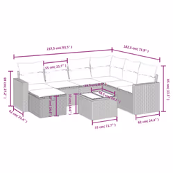 VidaXL 3263531 set mobili da esterno