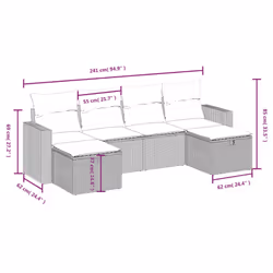 VidaXL 3263545 set mobili da esterno - Vista aggiuntiva 4