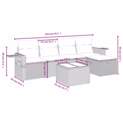 VidaXL 3263774 set mobili da esterno - Vista aggiuntiva 4