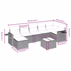 VidaXL 3263812 set mobili da esterno - Vista aggiuntiva 4