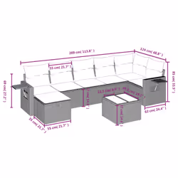 VidaXL 3263816 set mobili da esterno - Vista aggiuntiva 4