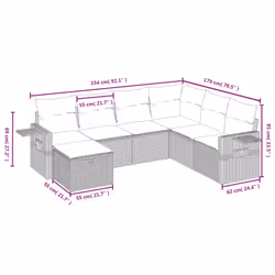 VidaXL 3263832 set mobili da esterno - Vista aggiuntiva 4