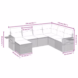 VidaXL 3263841 set mobili da esterno - Vista aggiuntiva 4