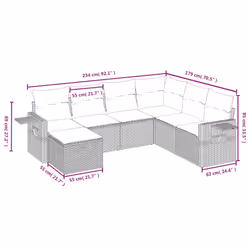 VidaXL 3263845 set mobili da esterno - Vista aggiuntiva 4