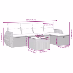 VidaXL 3264082 set mobili da esterno