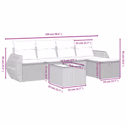 VidaXL 3264085 set mobili da esterno - Vista aggiuntiva 3