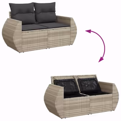VidaXL 3264088 set mobili da esterno - Vista aggiuntiva 8