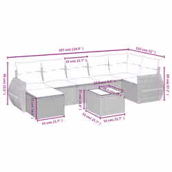 VidaXL 3264122 set mobili da esterno - Vista aggiuntiva 4