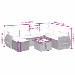 VidaXL 3264142 set mobili da esterno - Vista aggiuntiva 4