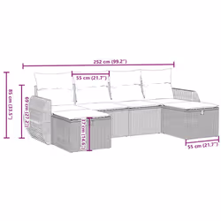 VidaXL 3264168 set mobili da esterno - Vista aggiuntiva 4