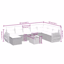 VidaXL 3264202 set mobili da esterno