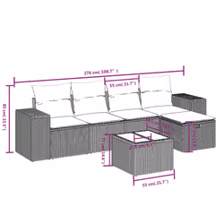 VidaXL 3264395 set mobili da esterno - Vista aggiuntiva 4
