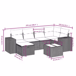 VidaXL 3264415 set mobili da esterno