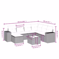 VidaXL 3264454 set mobili da esterno - Vista aggiuntiva 4