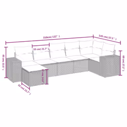 VidaXL 3264468 set mobili da esterno - Vista aggiuntiva 4