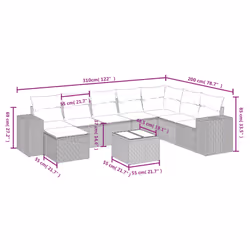 VidaXL 3264518 set mobili da esterno - Vista aggiuntiva 4