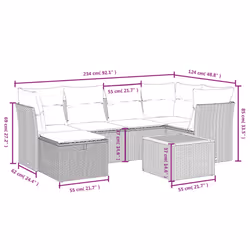 VidaXL 3264726 set mobili da esterno - Vista aggiuntiva 4