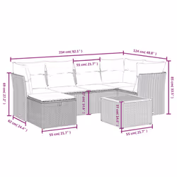 VidaXL 3264728 set mobili da esterno - Vista aggiuntiva 4