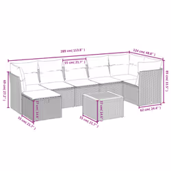VidaXL 3264731 set mobili da esterno - Vista aggiuntiva 4