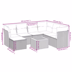 VidaXL 3264740 set mobili da esterno - Vista aggiuntiva 4