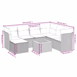 VidaXL 3264742 set mobili da esterno - Vista aggiuntiva 4