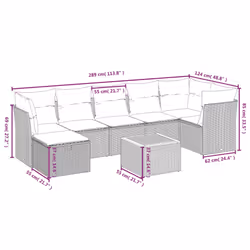 VidaXL 3264758 set mobili da esterno - Vista aggiuntiva 4