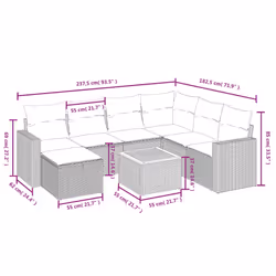 VidaXL 3264853 set mobili da esterno - Vista aggiuntiva 4