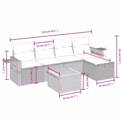 VidaXL 3264941 set mobili da esterno - Vista aggiuntiva 4