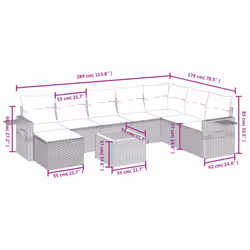 VidaXL 3264986 set mobili da esterno