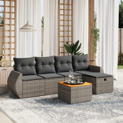 VidaXL 3265057 set mobili da esterno Grigio scuro