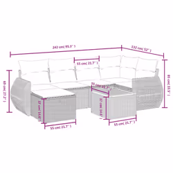 VidaXL 3265064 set mobili da esterno - Vista aggiuntiva 4
