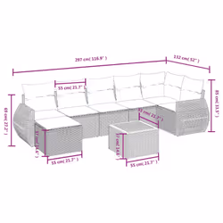 VidaXL 3265070 set mobili da esterno - Vista aggiuntiva 4