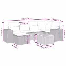 VidaXL 3265172 set mobili da esterno