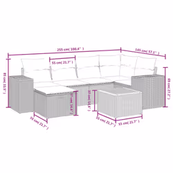 VidaXL 3265176 set mobili da esterno - Vista aggiuntiva 4